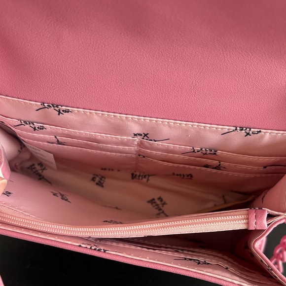 NWT Betsey Johnson Pink Quilted Bag with Multicolor Gummy Bear Accents - Picture 8 of 13